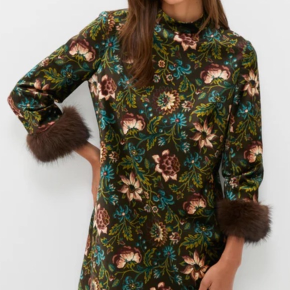 Tuckernuck Hazel Moonflower Velvet Mod Ellie Dress - Picture 2 of 14